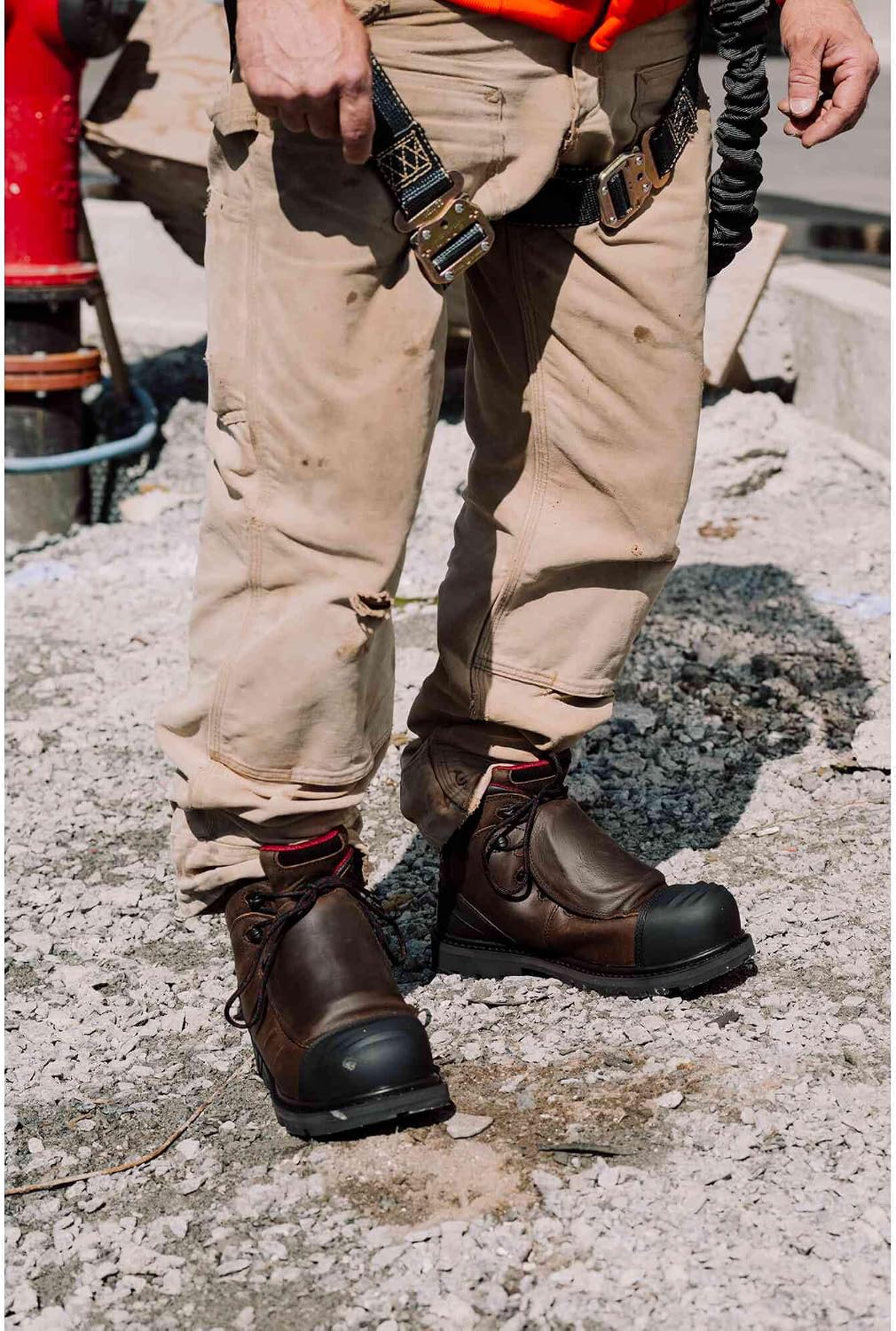 Avenger Hammer CT Safety Shoes for Men with External Metatarsal Guard, Brown