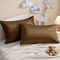 Vista 18 de NTBAY - Fundas de almohada de algodón egipcio para niños pequeños - Juego de 2 - Fundas de almohada para viajes - Fundas de 13x18 pulgadas de 500