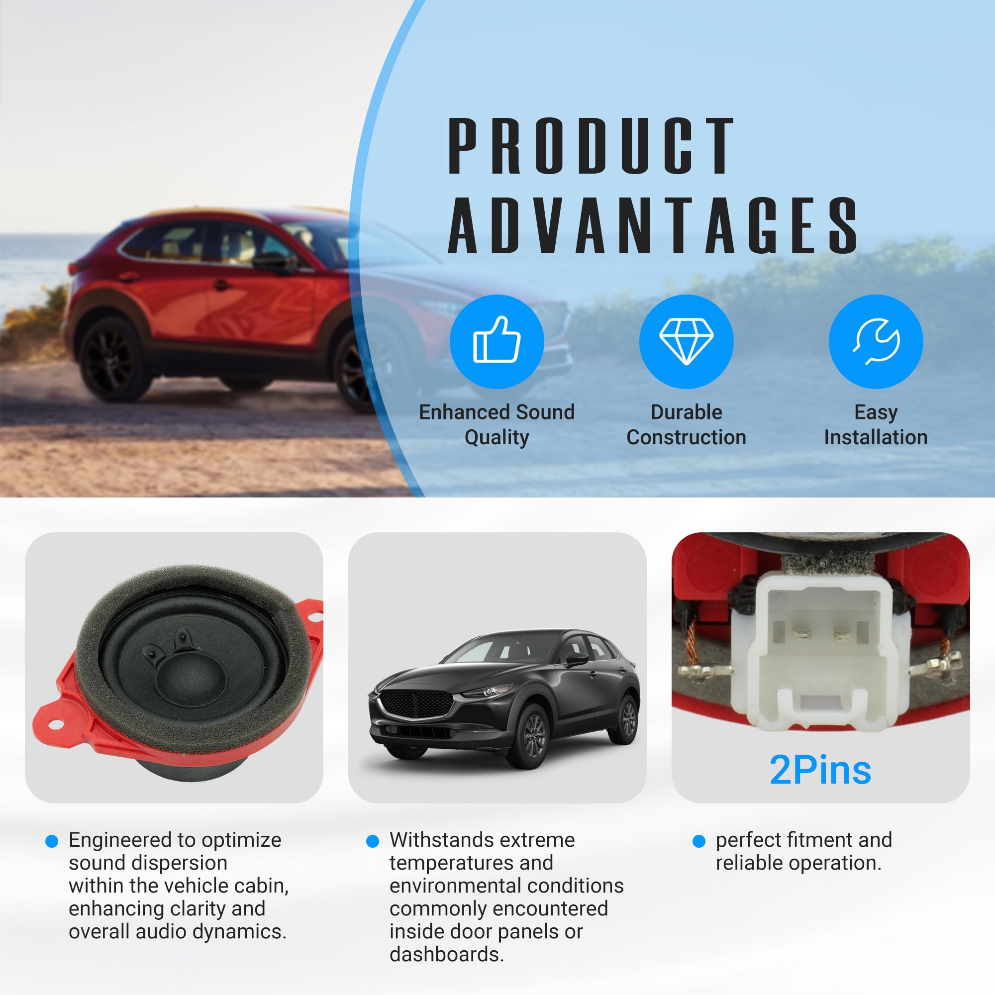 Amazon.com: NOVAPARTS Speaker for 2013-2025 Mazda 3 CX-30 CX-5 CX