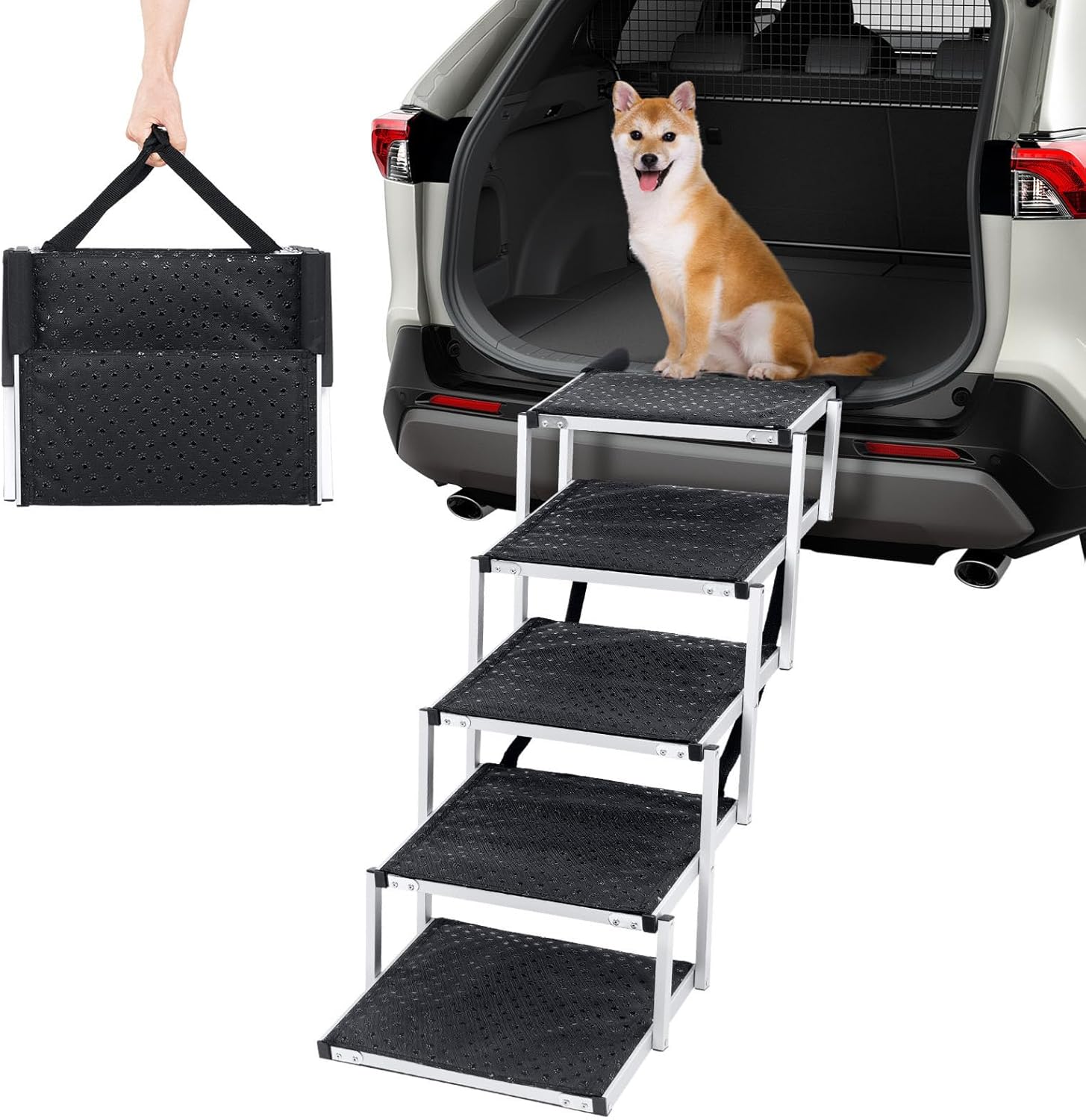 Dog Stairs for Large Dogs, Dog Ramp for Car, Dog Stairs