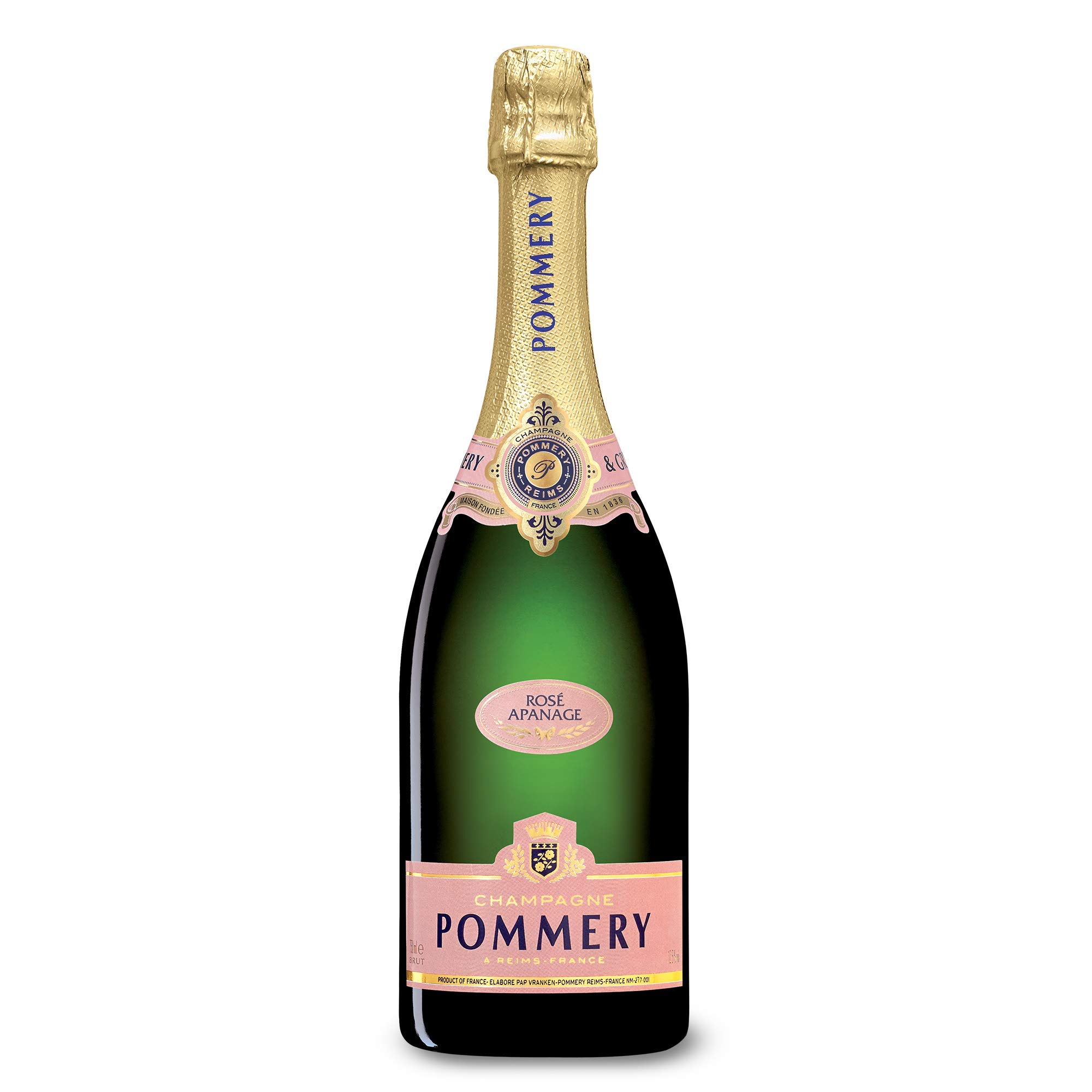 POMMERY Champagne Apanage Rose Bouteille avec Etui 75 cl