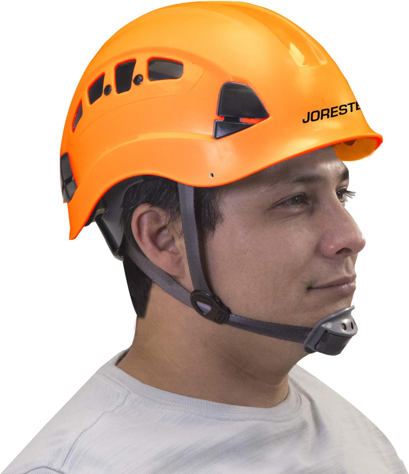 ABS Work-at-Height and Rescue Hard Hat Slotted Ventilated Helmet w/Adjustable Ratchet 6-Point Suspension ANSI Z89.1-14
