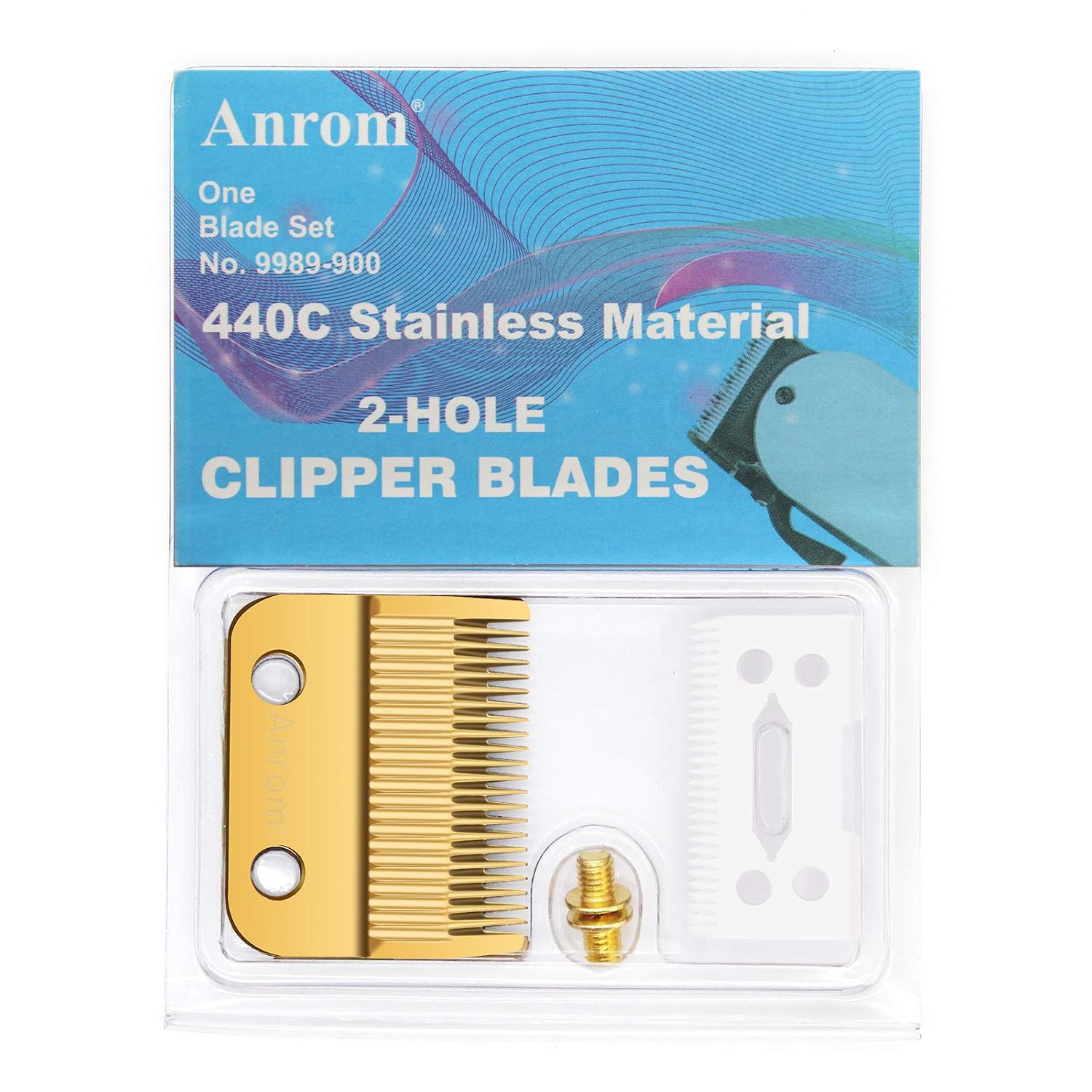 Professional Replacement Clipper Blades Standard Flat-tooth Carbon Steel Ceramic Clipper Blades for Wahl Senior Magic clip Sterling-4 Clipper #8148, 8591, 8509,1919, 8504, 8594, 8481