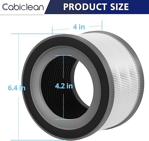 Miniatura 2 de Vista 200 Filtro de repuesto, compatible con el purificador de aire LEVOIT Vista 200, filtro de repuesto HEPA 3 en 1 grado H13, parte comparada