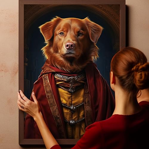 Miniatura 677 de Thuan Chow Chow Retrato de mascota con disfraz real de perro en un disfraz retrato de perro con vestimenta Retrato medieval de mascota retrato