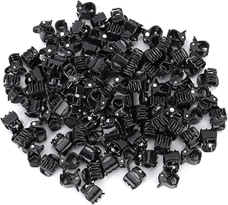 100PCS Black Plastic Mini Clips, Strong Grip, Lovely Design, Cute Looking, Suitable for Girls Women Lady, Hair Accessories, with 100pcs for Party Daily Life Date