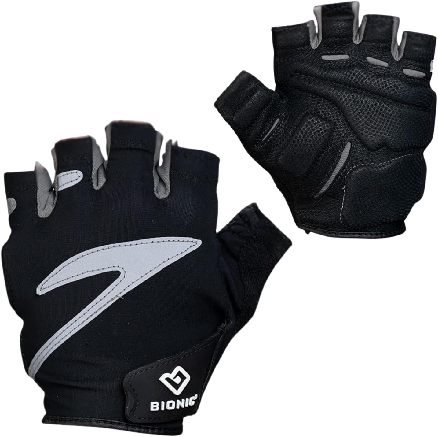 Women's Cycling Gloves Fingerless Black