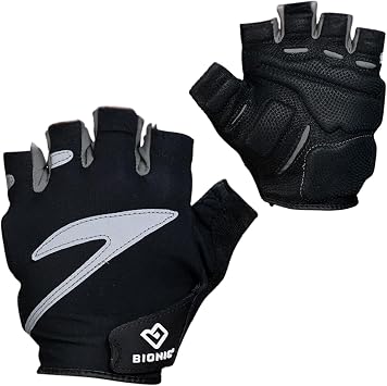 Bionic Womens Cycling Gloves Fingerless Black