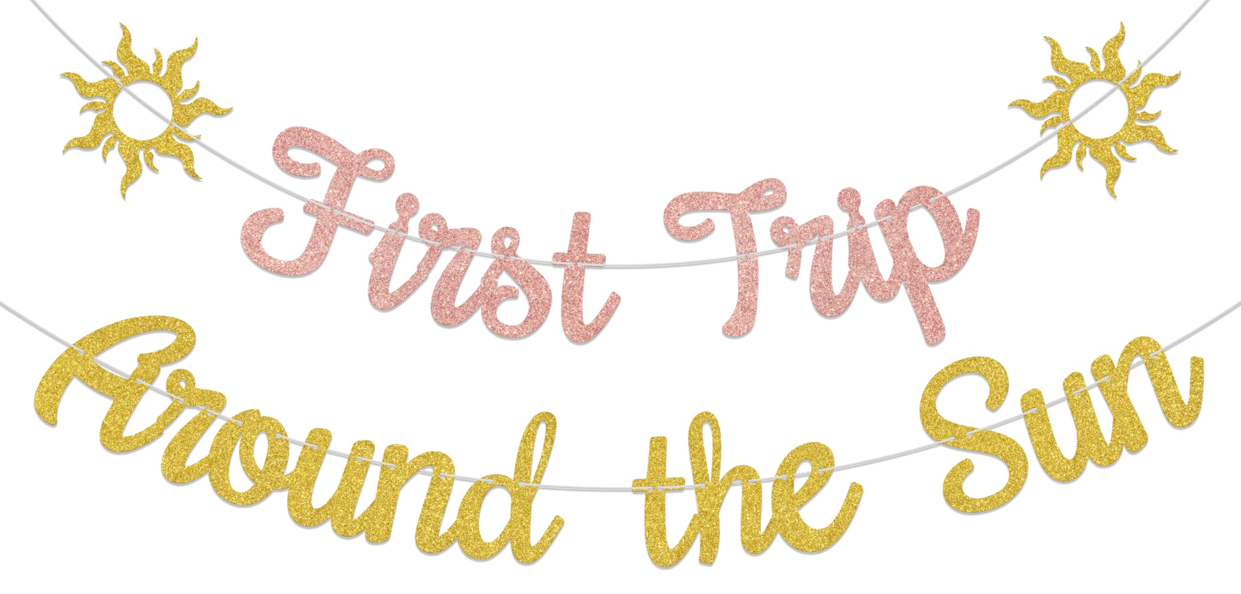 First Trip Around the Sun Banner - Sunshine Theme Birthday Decorations - First Birthday Decorations