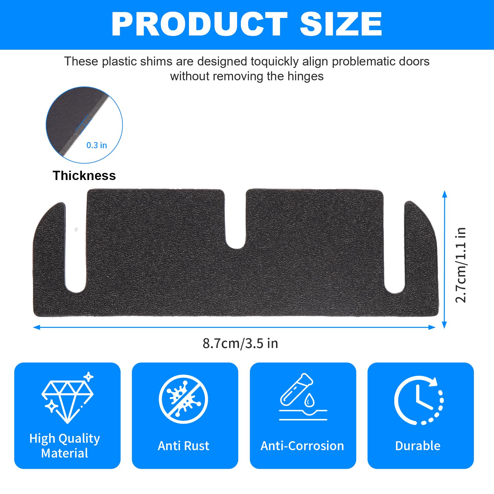 Door Hinge Shims - Fix Misaligned Doors -7 Door Hinge Shims - Fix Misaligned Doors -7