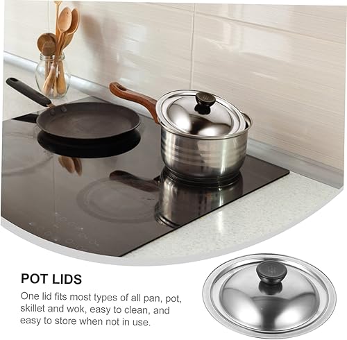 Miniatura 2 de Tapa de repuesto multiusos para ollas y sartenes compatible con varios utensilios de cocina para cocinar y almacenar alimentos