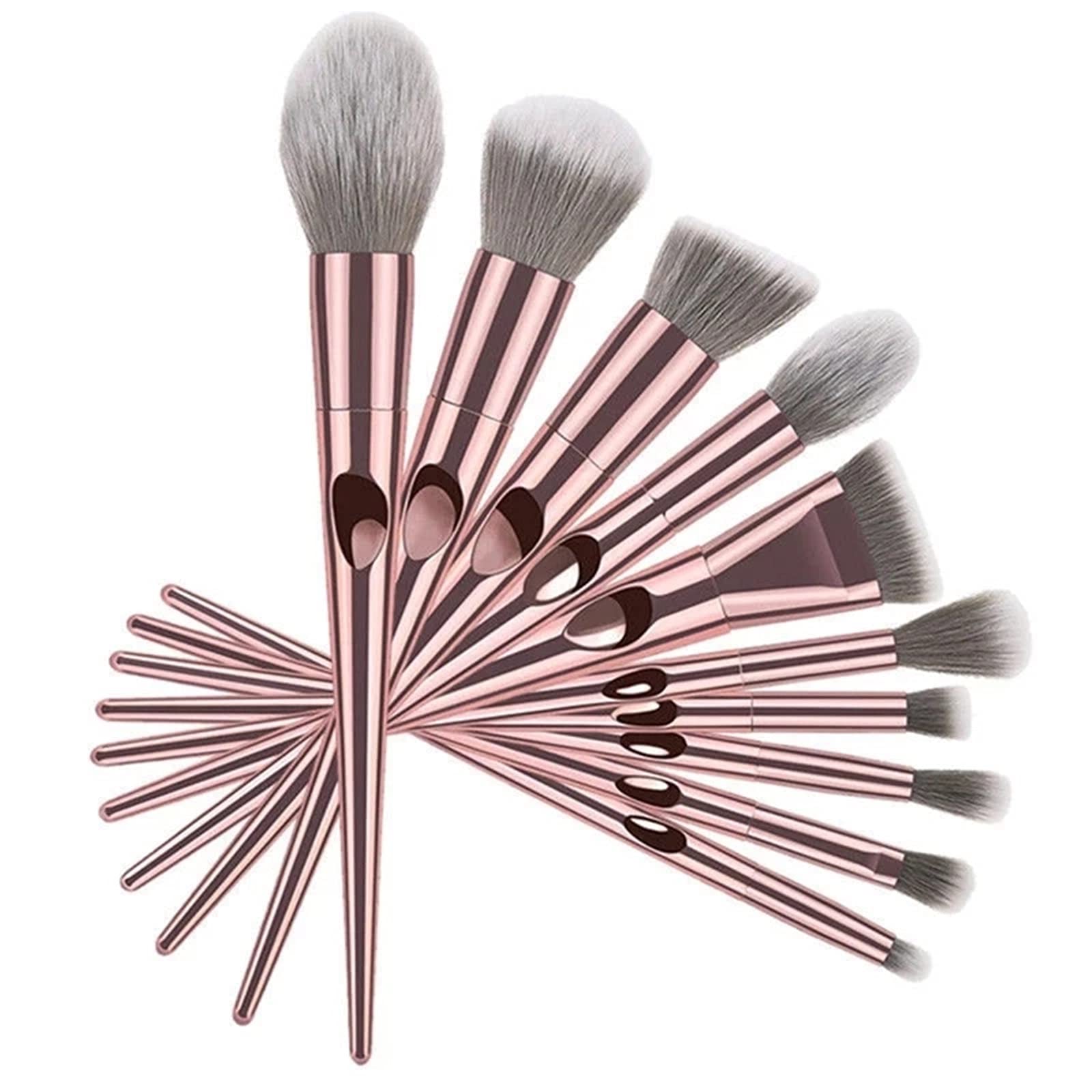 Juego de Brochas de Maquillaje 9 piezas de fundación natural, conjunto cepillos maquillaje profesional alta definición Profesional