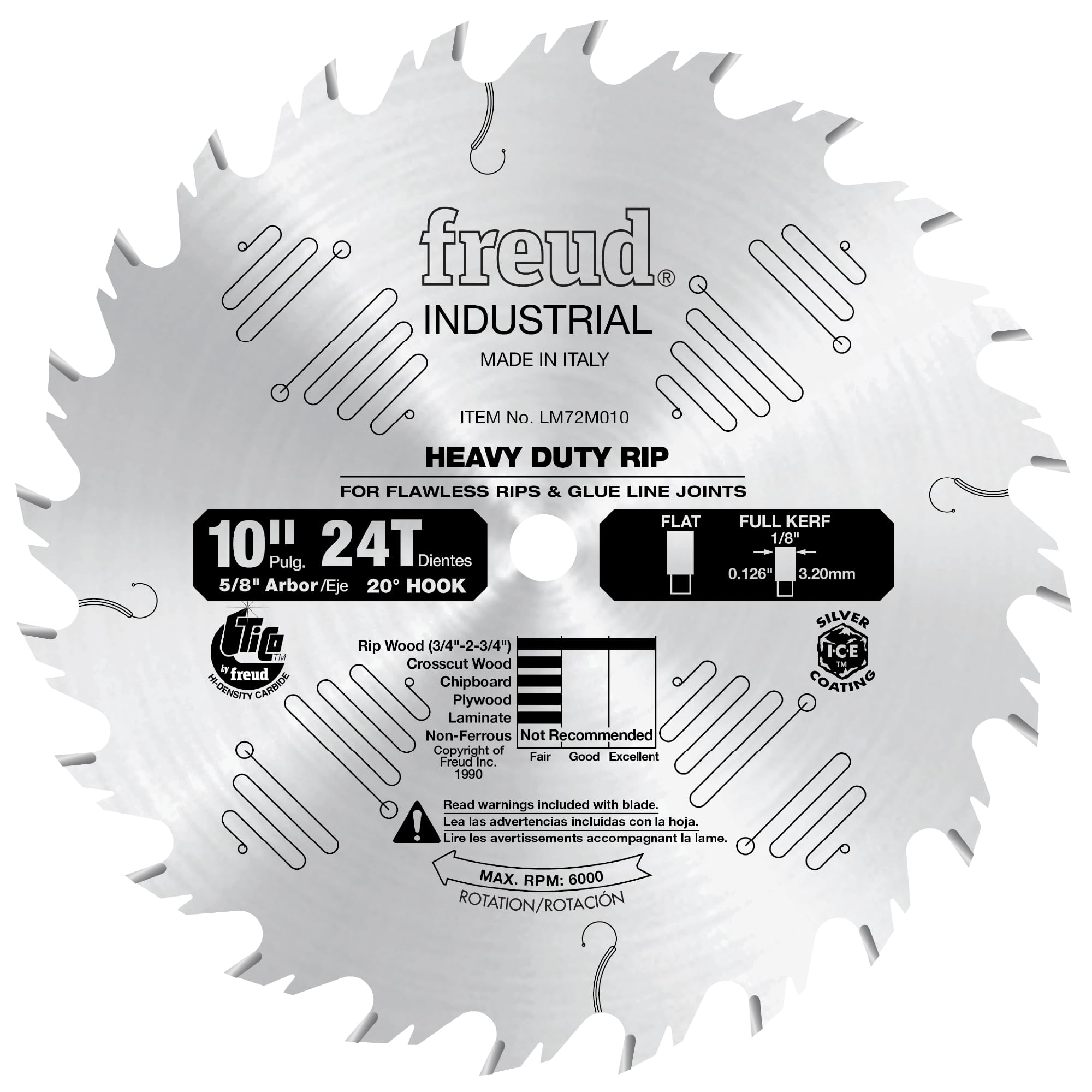 Freud LM72M010: 10" Heavy-Duty Rip Blade