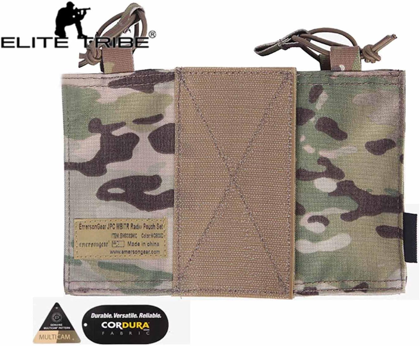 Emersongear MOLLE JPC MBITR Radio Pouch Set Utility Military Double Sub Bag