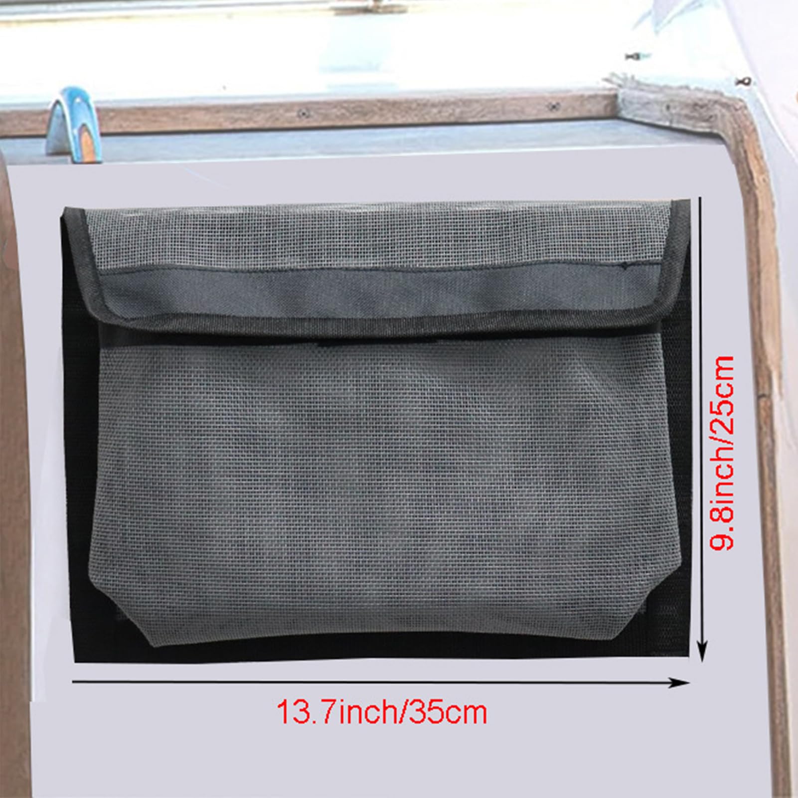 Generico Borsa portaoggetti marina per barche - Organizzatore per mulinelli e attrezzi da - Organizzatore Ad Alta Capacità 34,8x24,9x3,0cm - per Esca Galleggianti Attrezzi Trasporto Acqua
