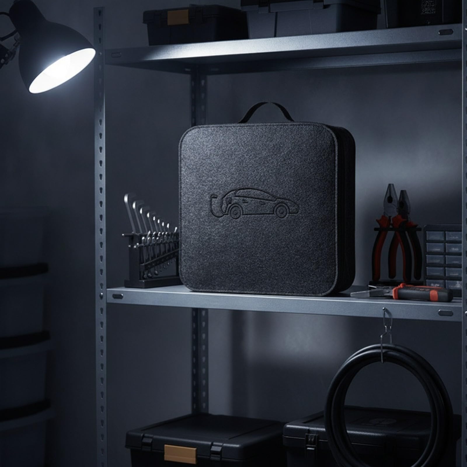 Organizador Cables Portátil Versátil | Compacto, Estuche Portátil para Cable Carga con Asa, Malero, Redondo