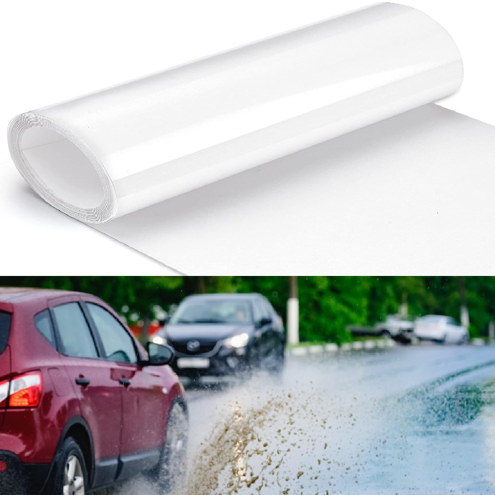 Pellicola Protettiva Trasparente Per Auto E Casa - 20x100 Cm Con Accessori - Foto 10