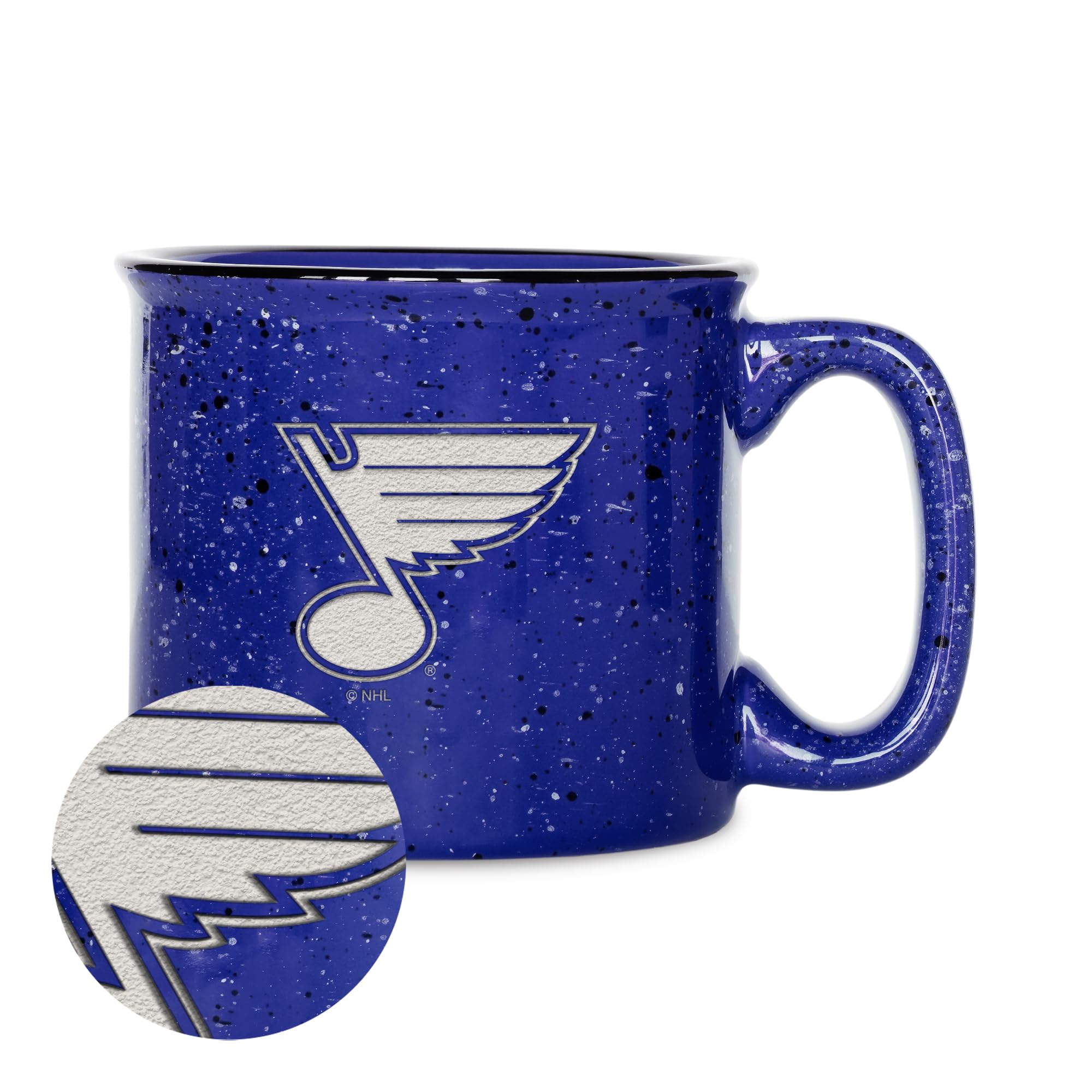 NHL Hockey Speckle 12oz Laser Engraved Campfire Mug