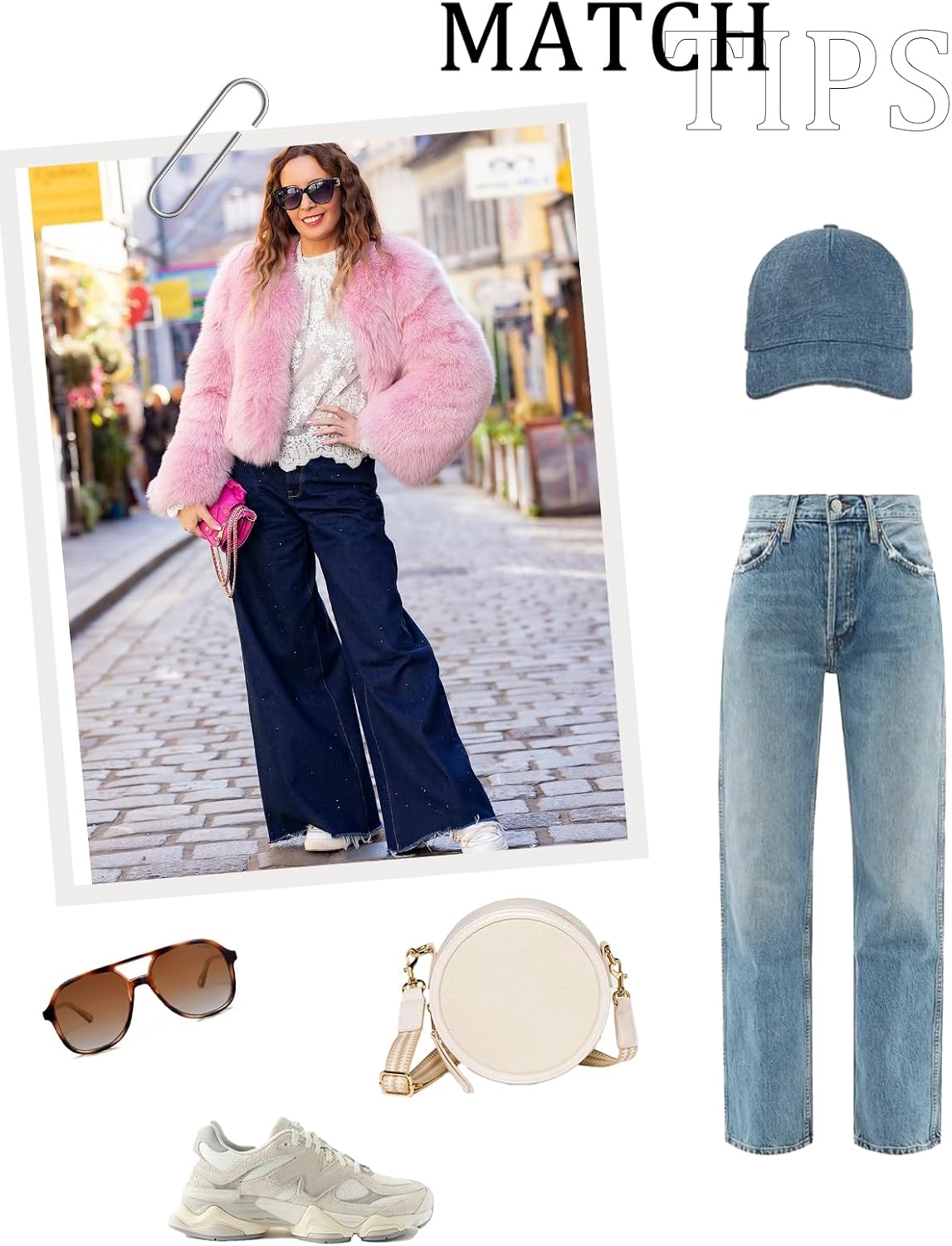 Flygo Women Faux Fur Coat Fluffy Long Sleeve Open Front Cropped Furry Jacket Shaggy 2025 Warm Winter Outwear with Pockets - Image 7