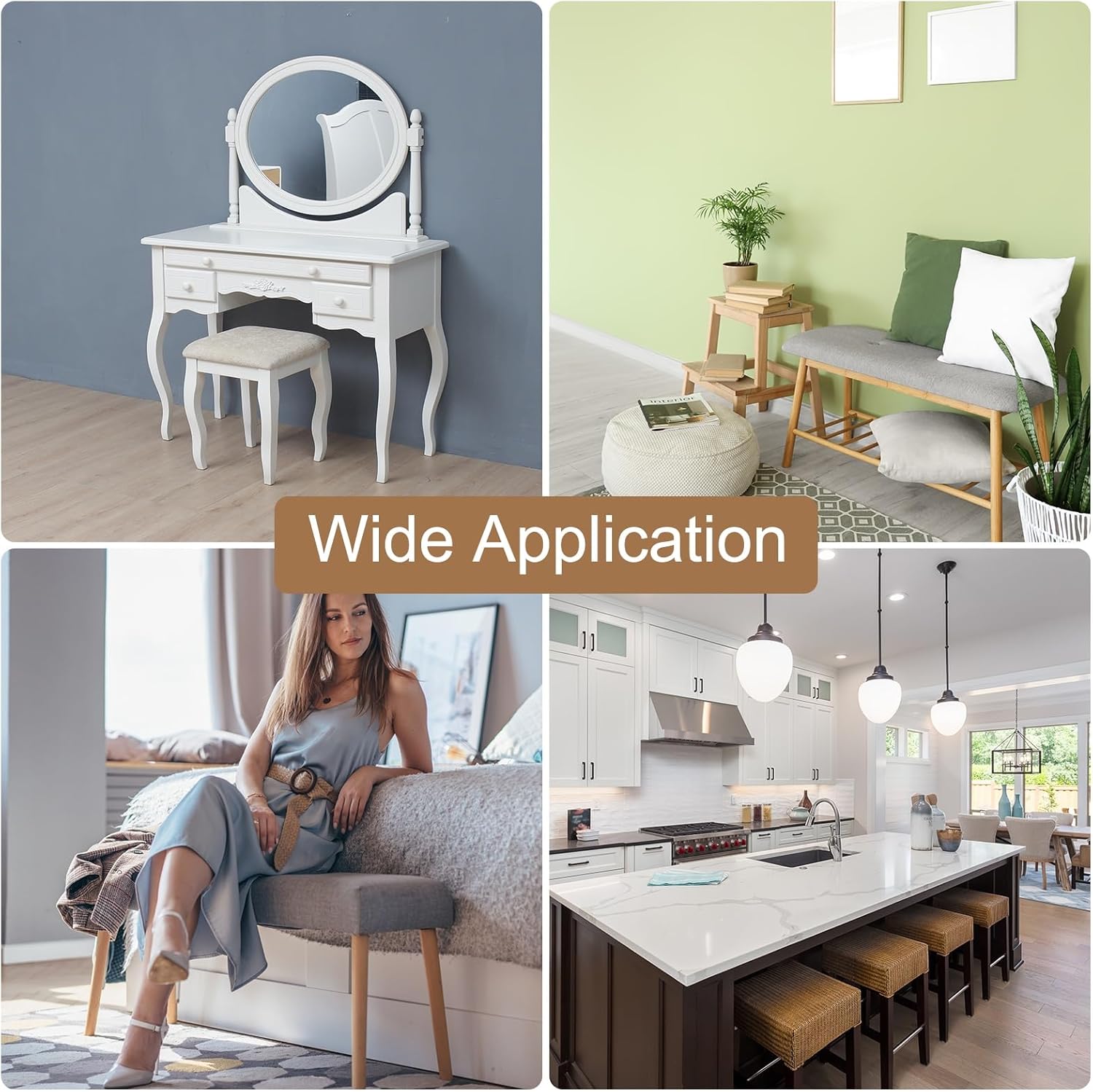 uxcell 4 Pcs Stool Covers Rectangle, 16 x 12 Inch Polyester Chair Seat Cover Vanity Seat Cushion Protector for Home, Dining, and Restaurant, Dark Gray