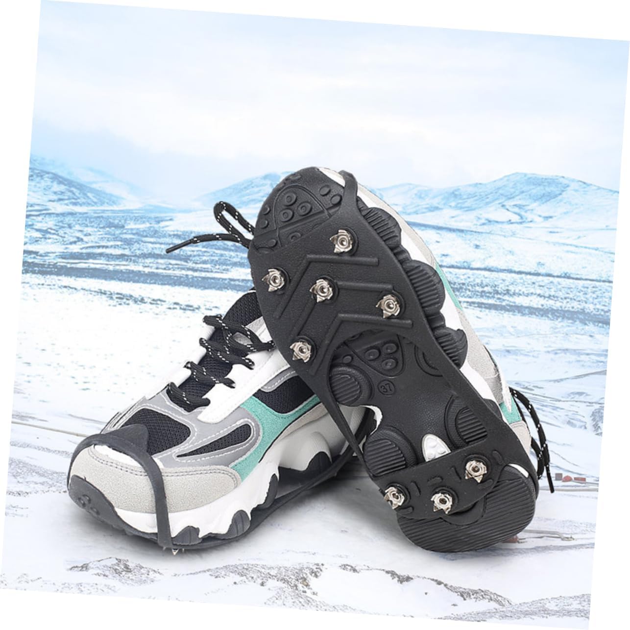 LIFKOME Unisex Skating Claw Shoe Covers for Snow Shoes Ice Cleats Non Slip Outdoor Grippers