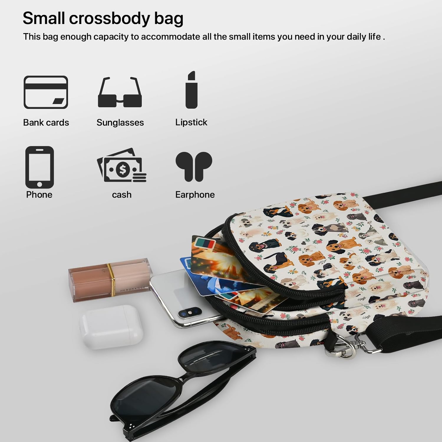 Small Crossbody Bags for Women Cell Phone Purse Lightweight Shoulder Bag with Adjustable Strap Casual Waterproof Travel - Image 6