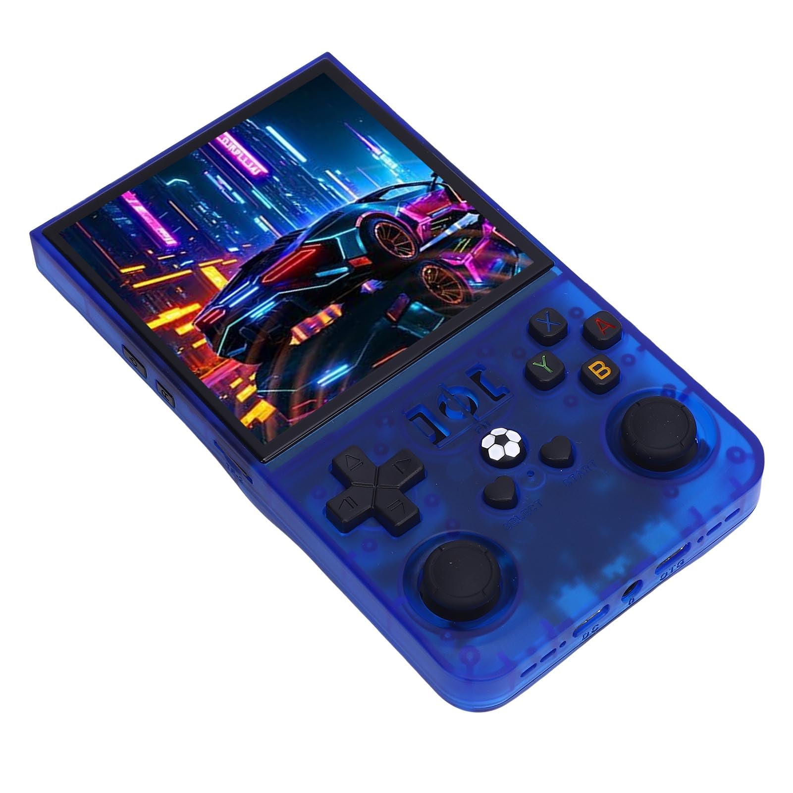 FILFEEL Retro-Handspielkonsole, Tragbares Spielgerät mit 4-Zoll-Bildschirm , 4000-mAh-, RK3326 Quad-CPU für -Emulation (64G)
