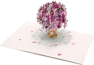 Flower Pop up Card, 3D Greeting Card For Mum, Wife Or Events Like Anniversary Birthday Or Sympathy Pop Up Cards