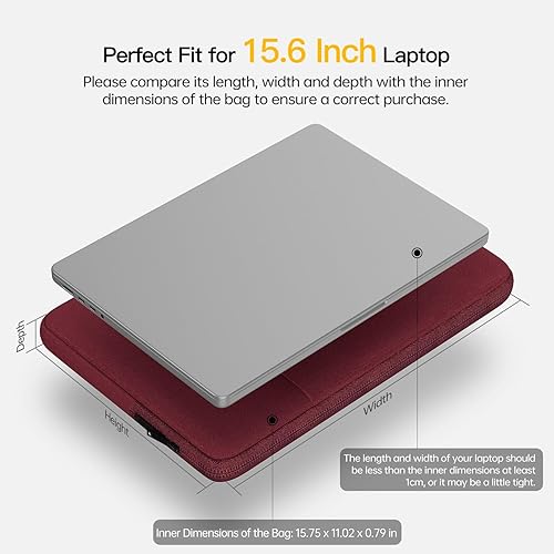 Vista 75 de Funda impermeable para laptop HP Envy 17/HP Pavilion 17/Omen 17, Acer Predator 17/Aspire 17.3, Dell Inspiron 17, Lenovo, HP, MSI GS75, bolsa Gris