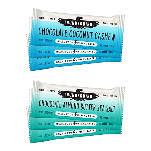 Miniatura 2 de Thunderbird - Barra energética de alimentos reales a base de plantas paleo sabor y textura caseros práctica barra de aperitivos ingredientes