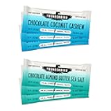 Thunderbird Bars Energy Snack, Gluten-Free with Protein, Healthy Real Food, Vegan Paleo Non-GMO, No Added Sugar, Chocolate Lovers Variety Flavor Pack (6 Count, 3 of Each Flavor, 1.7 oz. Bars)