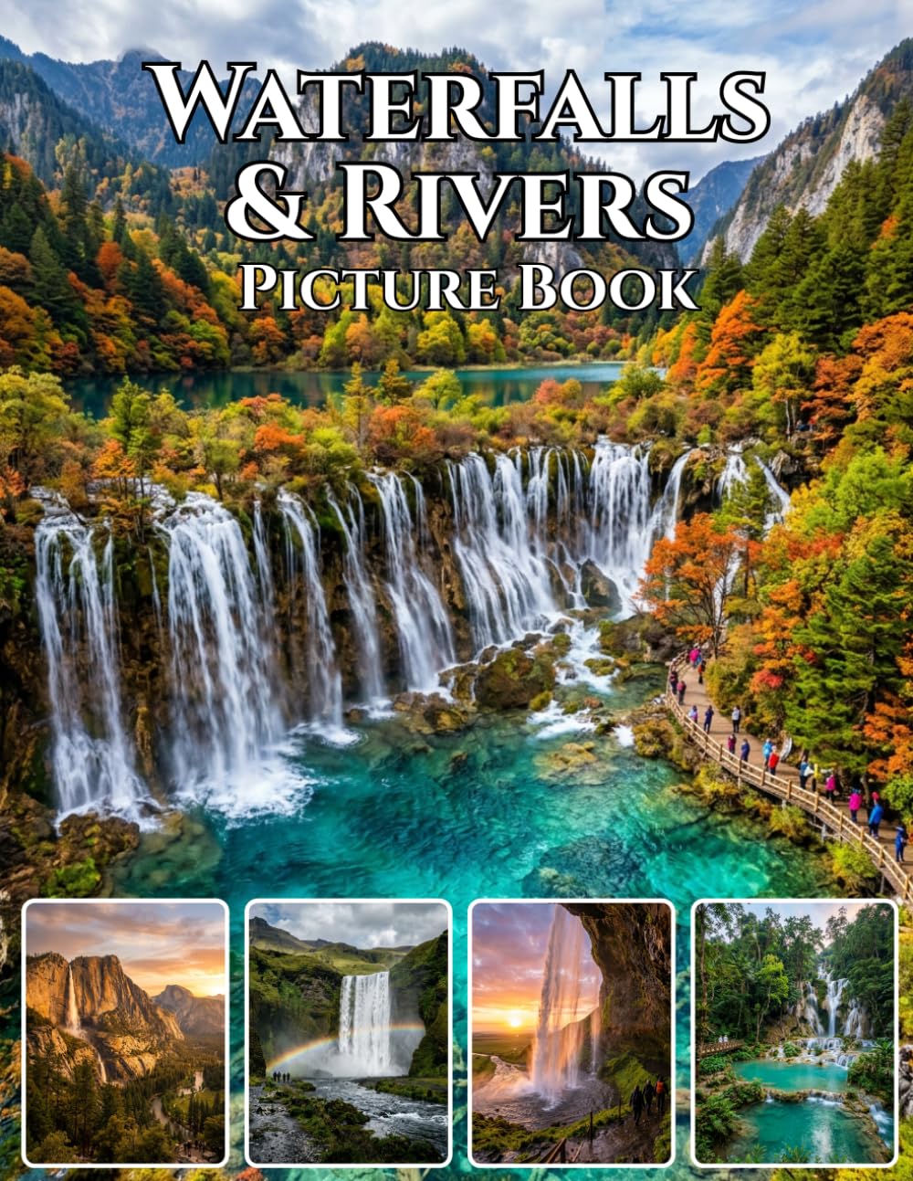 Waterfalls & Rivers: Nature’s Flowing Masterpieces: A Stunning Photography Coffee Table Book | Serene Waterfalls, Flowing Rivers & Breathtaking Landscapes from Around the World