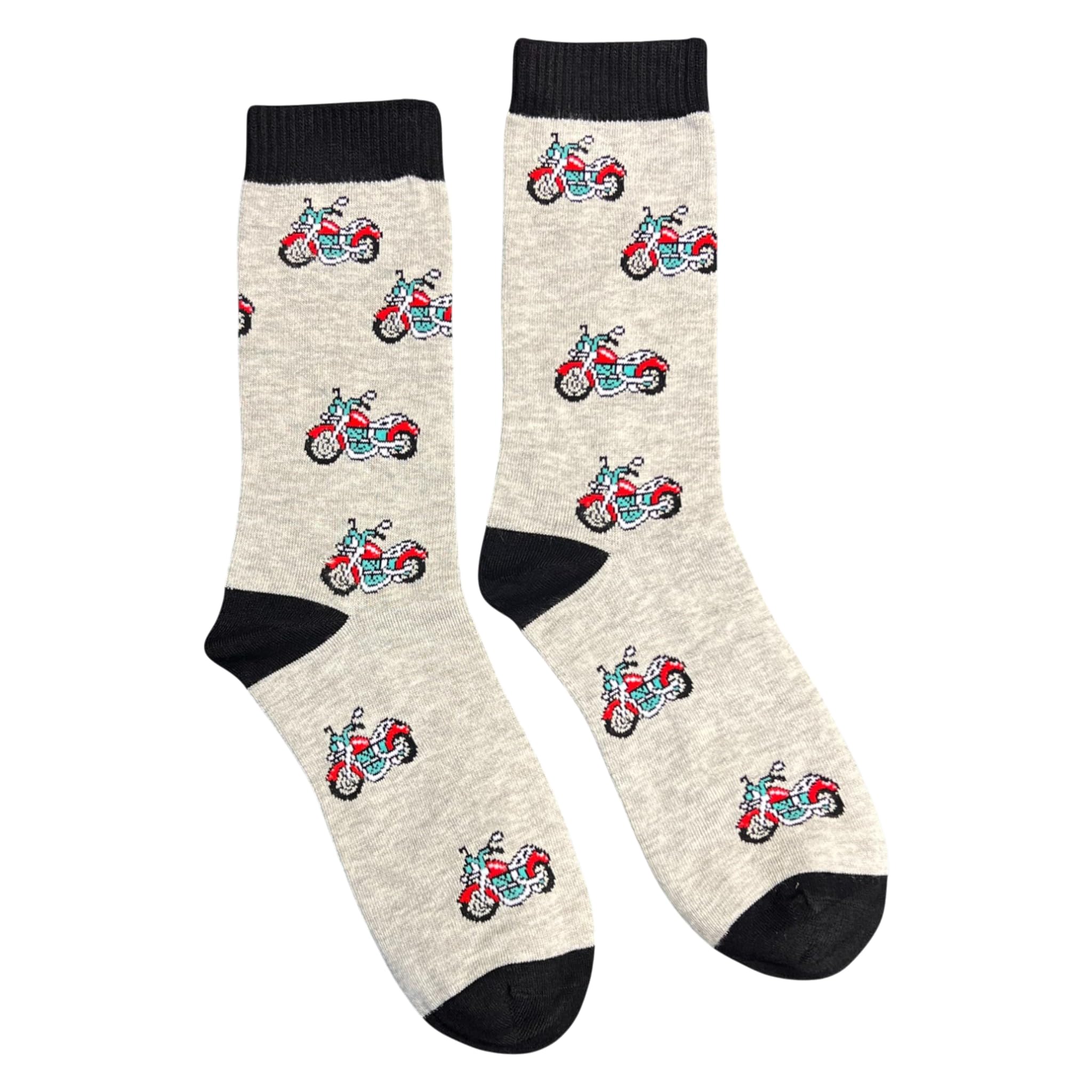 Jess & Lou Men's Bamboo Socks - Motorcycle Grey