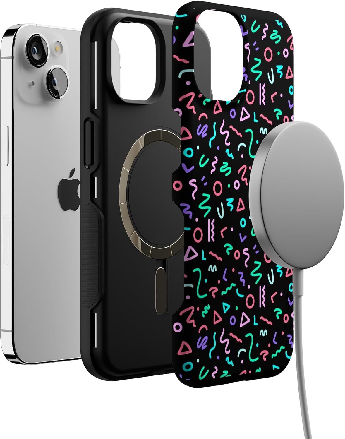 Casely iPhone 14 Case | Always Vibing | Retro | Bold Protective Design | Compatible with MagSafe