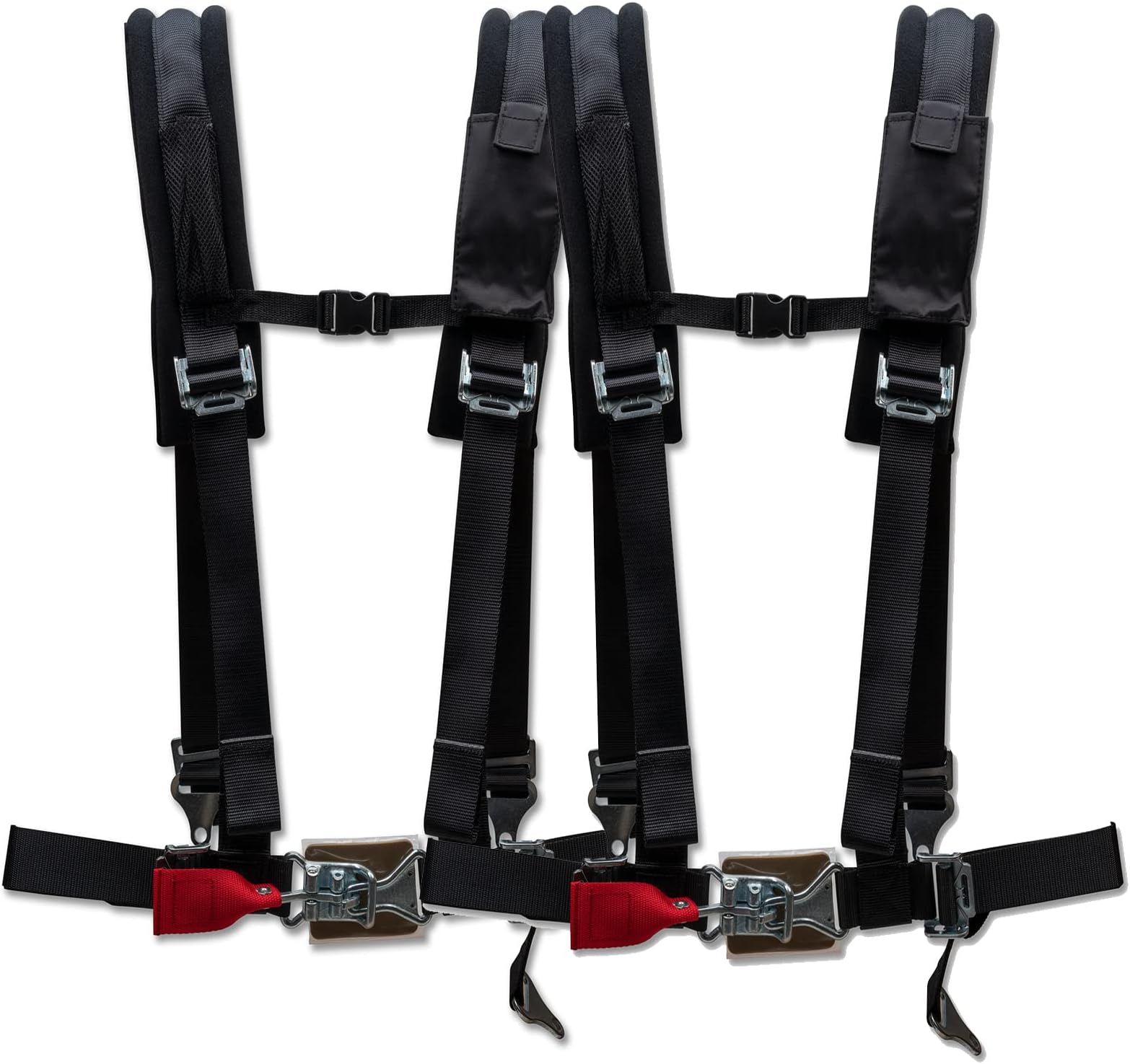 4 Point Harness 2 Inch Strap Set A114220 Compatible with Polaris Can-Am Arctic Cat Honda Yamaha Kawasaki Textron CF Moto RZR 1000 XP Turbo S 4 RS1 PRO Maverick R X3 Max Ranger General