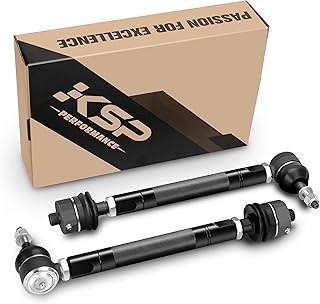 KSP Heavy Duty Tie Rod Ends Kits for Silverado Sierra 2500HD 3500HD 2011-2024, Front Lower Tie Rod Compatible with Chevy GMC, 0-6" Adjustable Tie Rod Repalce OE Inner and Outer Tie Rod Assembly, 2PC