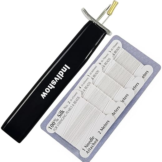 Bead Knotting Tools Kit with Silk Thread