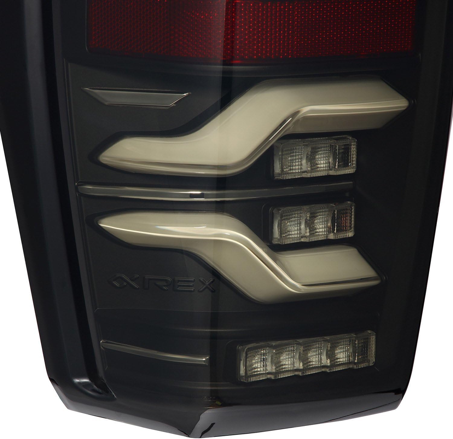 AlphaRex 16-21 Toyota TacomaLUXX LED Taillights Blk w/Activ Light/Seq Signal
