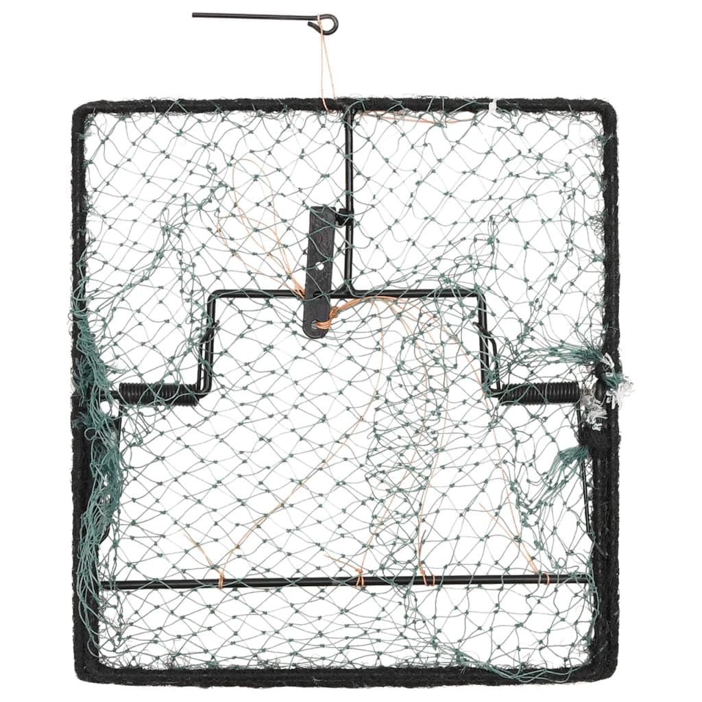 Trappola per uccelli verde, 34 x 32 cm, in acciaio con rete in polietilene, riutilizzabile, per giardino, frutta, verdura, casa, cantina, soffitta, efficace contro insetti, topi e arvicole