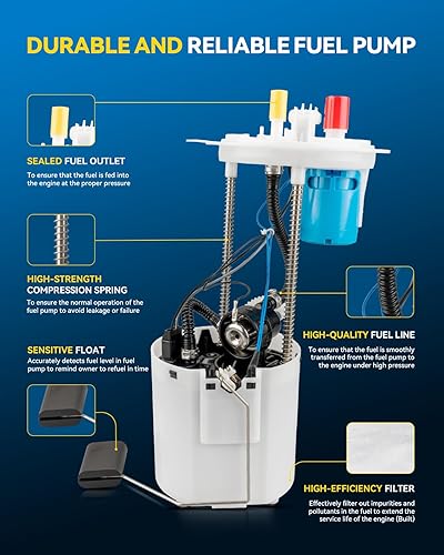 Miniatura 464 de PHILTOP Electric Fuel Pump Assembly Fits For Chevrolet S10 1985-1991, GMC S15 1985-1990, GMC Sonoma 1991, GMC Syclone 1991, SP06B1H