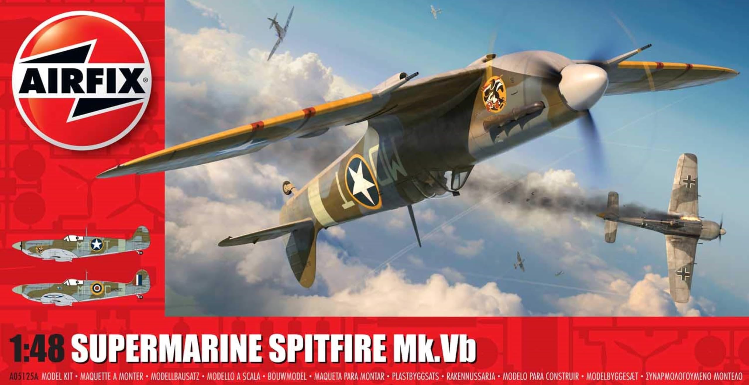 Airfix A05125A Supermarine Spitfire Mk.Vb 1:48 Scale USAF/ RAF Eagle Sqn schemes