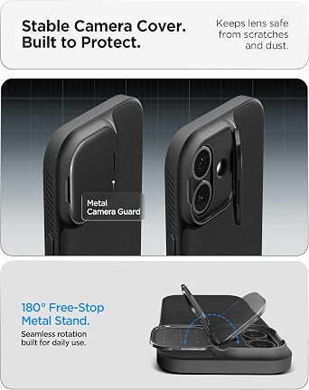 Spigen Optik Armor MagFit Case for iPhone 17 - Black