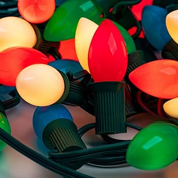 Amazon.com : C7 Christmas String Lights-25ft Ceramic Vintage