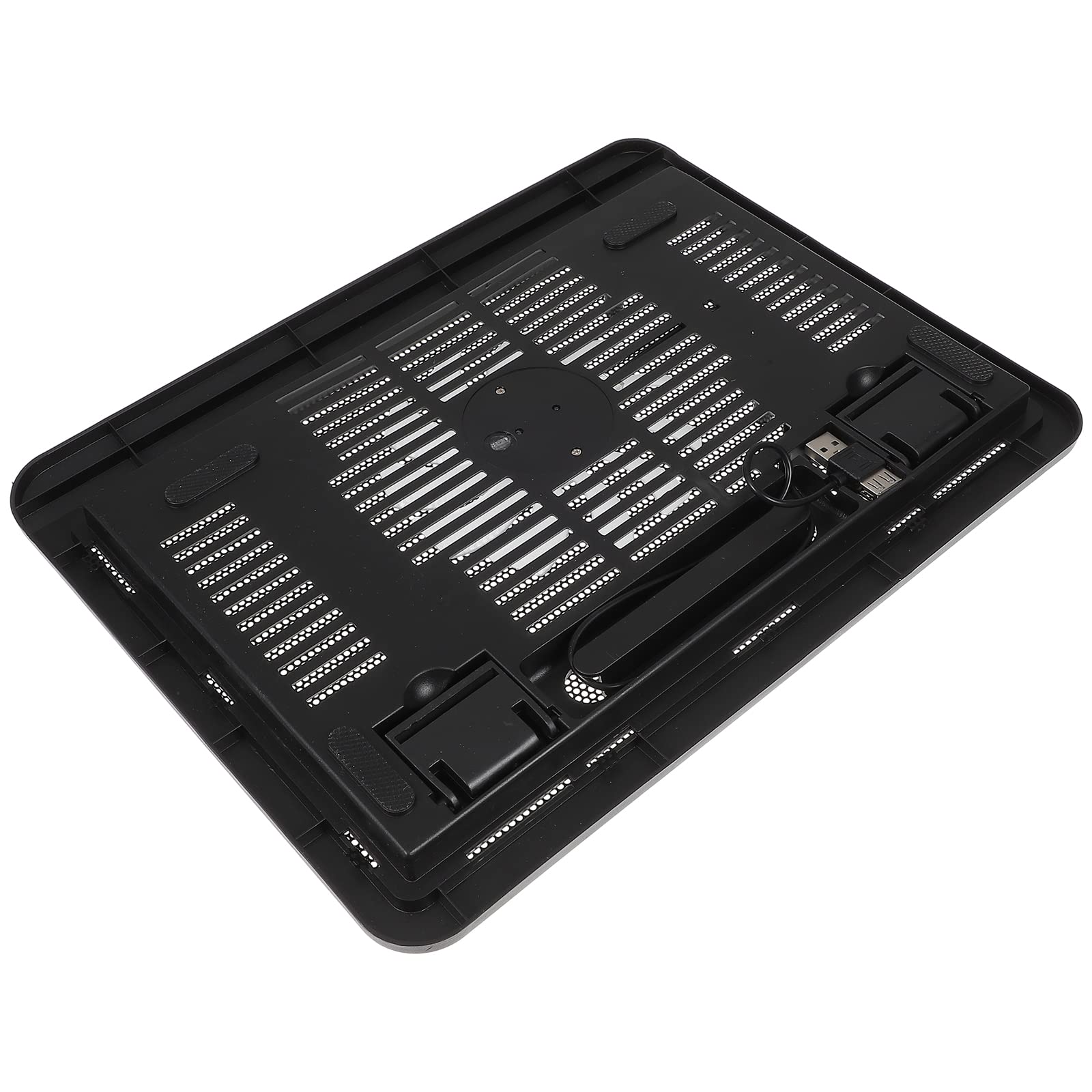 SECFOU Base Refrigeradora para Portátil Gaming Gran Área de Ventilación y Diseño de Carga USB, Soporte Silencioso de Plástico y Hierro para Laptop de 14 Pulgadas