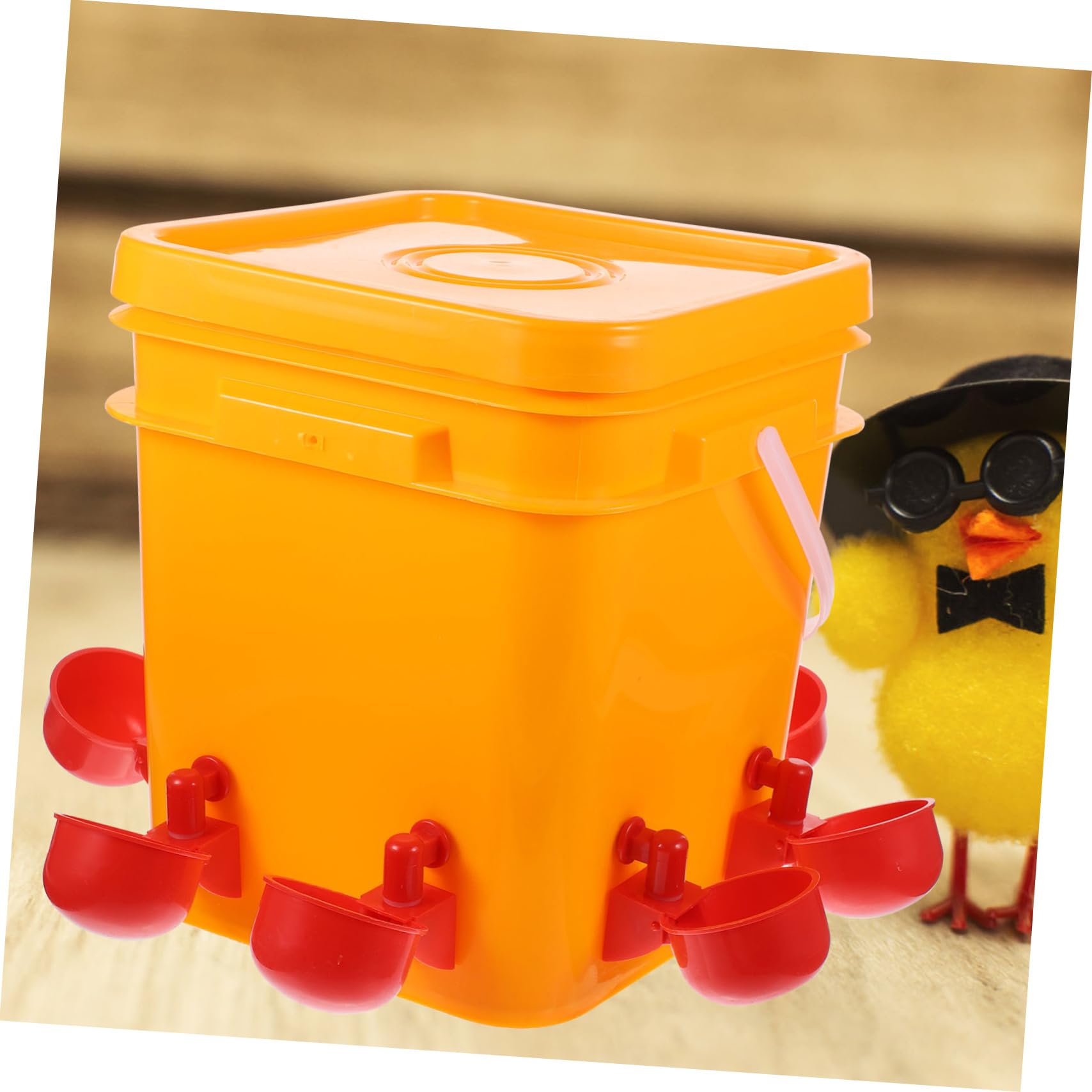 Abreuvoir pour Poulets Automatique avec Tasses D’abreuvement, 1 Set | Remplissage Facile, Distribution Automatique de L’eau, pour Cailles et Animaux Domestiques