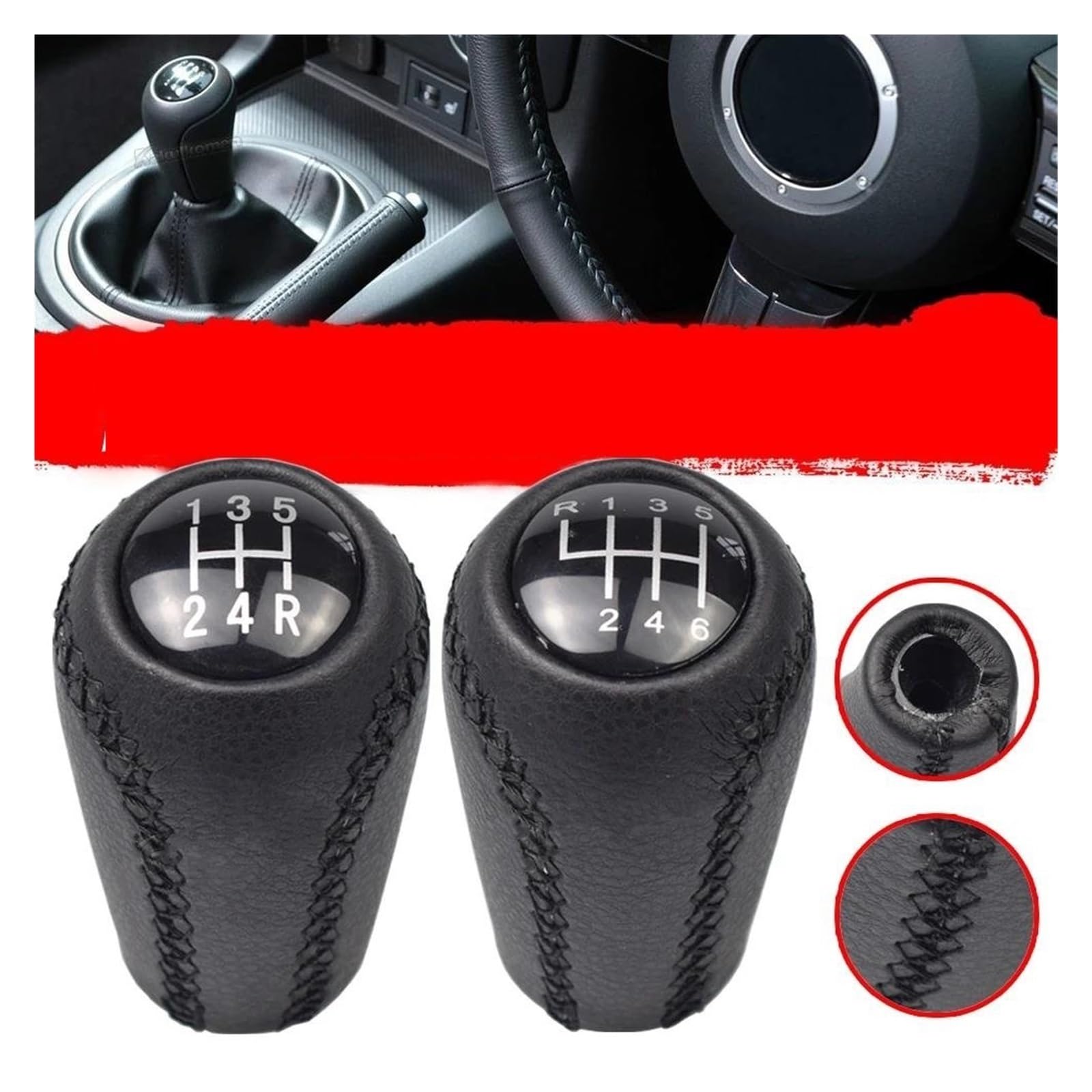 Amazon.co.jp: 車のシフトシフトレバーノブ マツダ 3 BK BL 5 CR CW 6