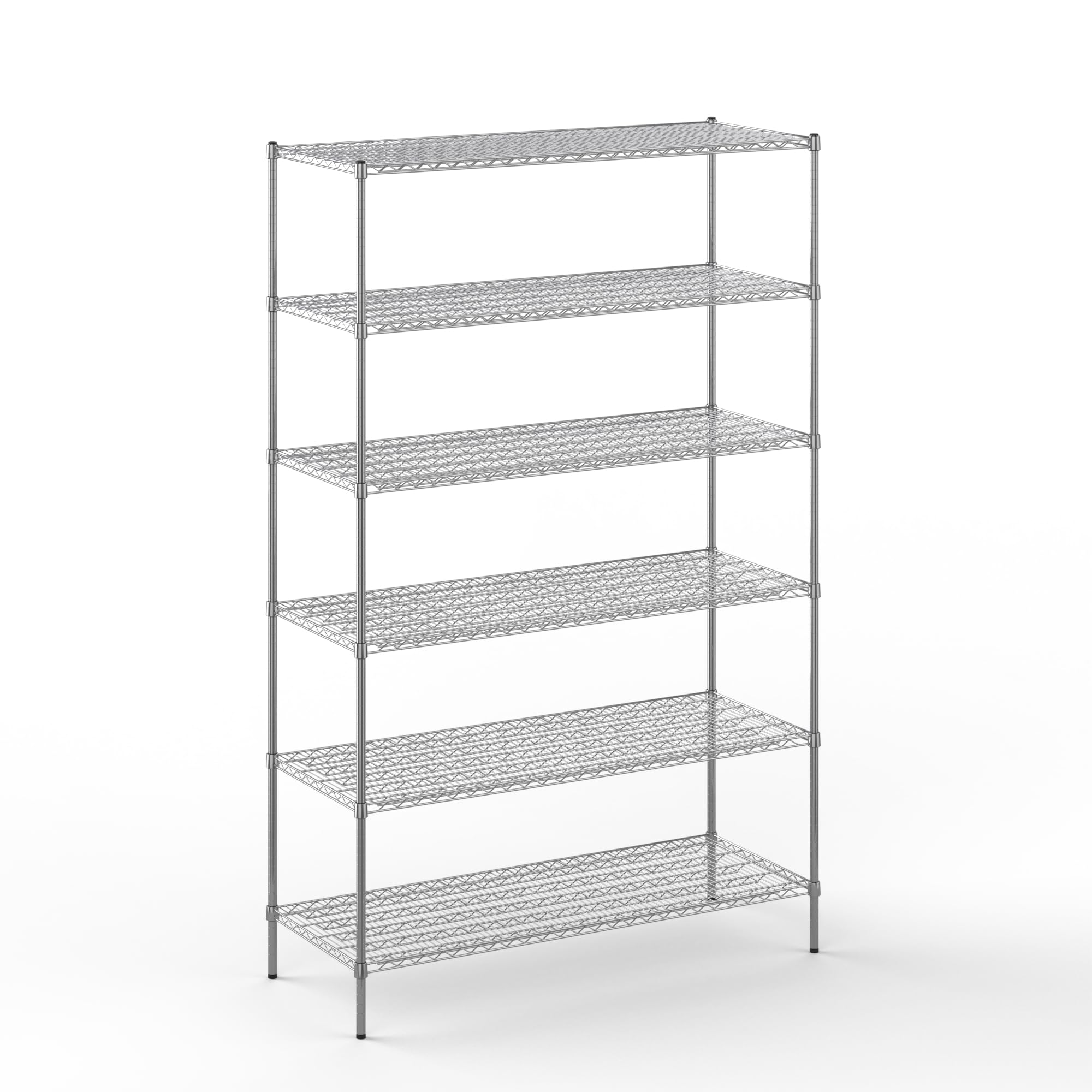 24" Deep x 60" Wide x 96" Height Wire Shelving Kit | 6-Tier | NSF Commercial Storage Rack Unit