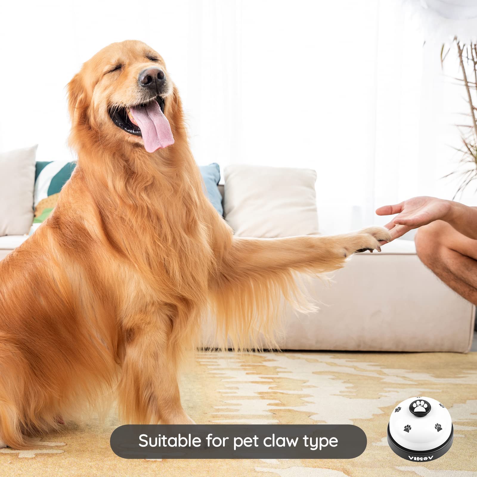 Campanelli per Animali Domestici,2 pezzi Campane Per Addestramento Animali Domestici Campanelli per Vasino per Cuccioli per Addestramento e Comunicazione