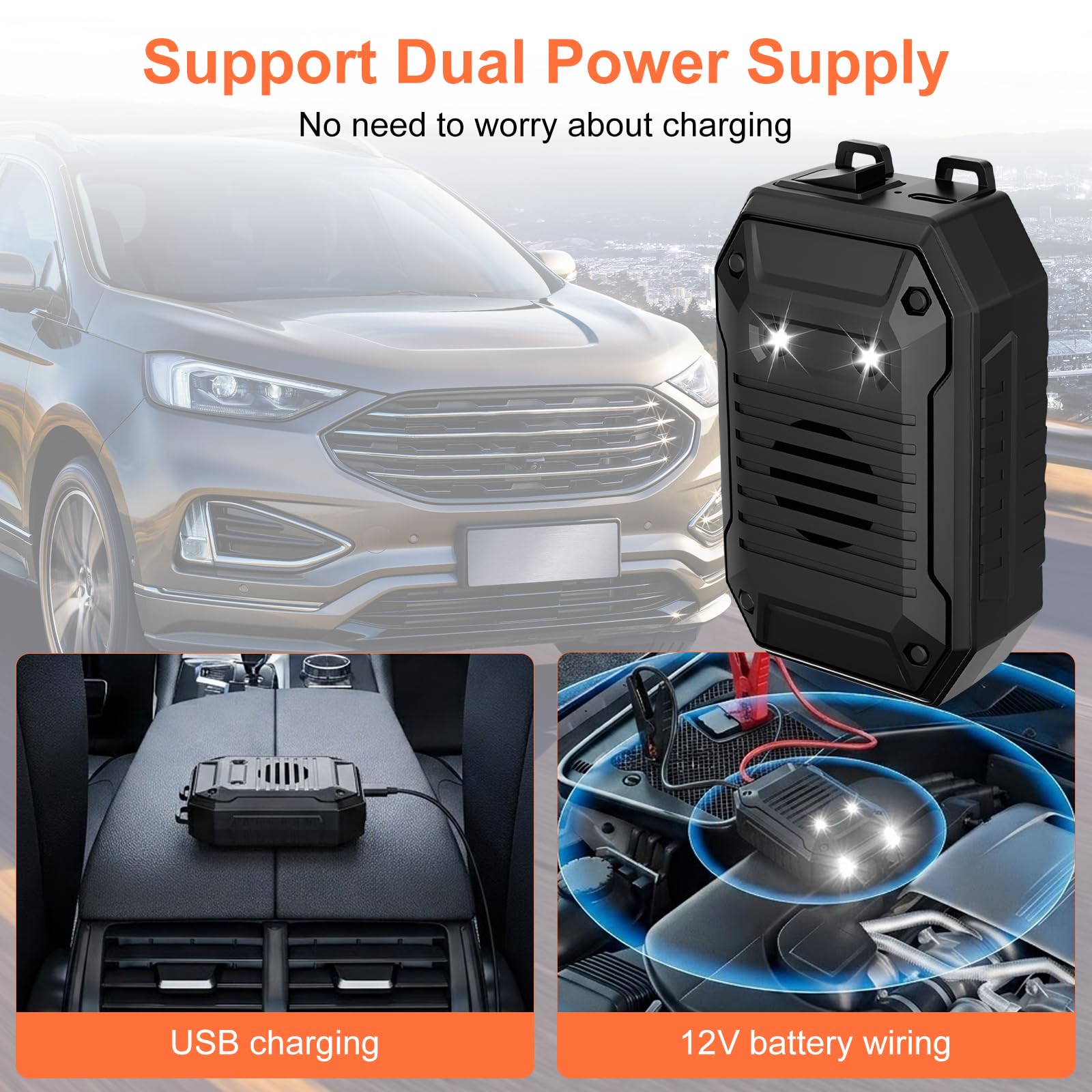 Ahuyentador de Ratas para Coche USB y 12V,Repelente Ultrasónico de Animales | con Luces LED Estroboscópicas, Anti Martas y Roedores para Motor, Garaje y Exterior, Silbato Animales Coche de Alta Potenci