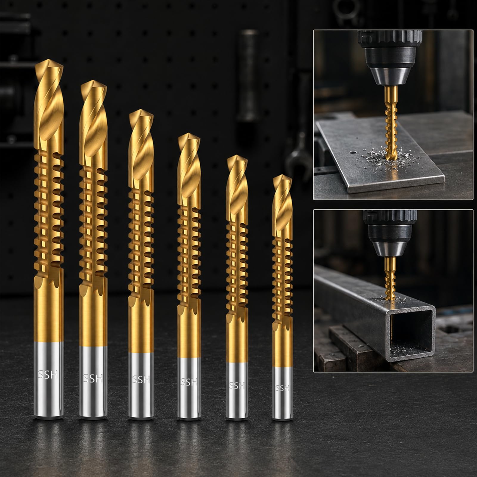 High-Speed Steel Drill Bit Set - 6 Pcs -2